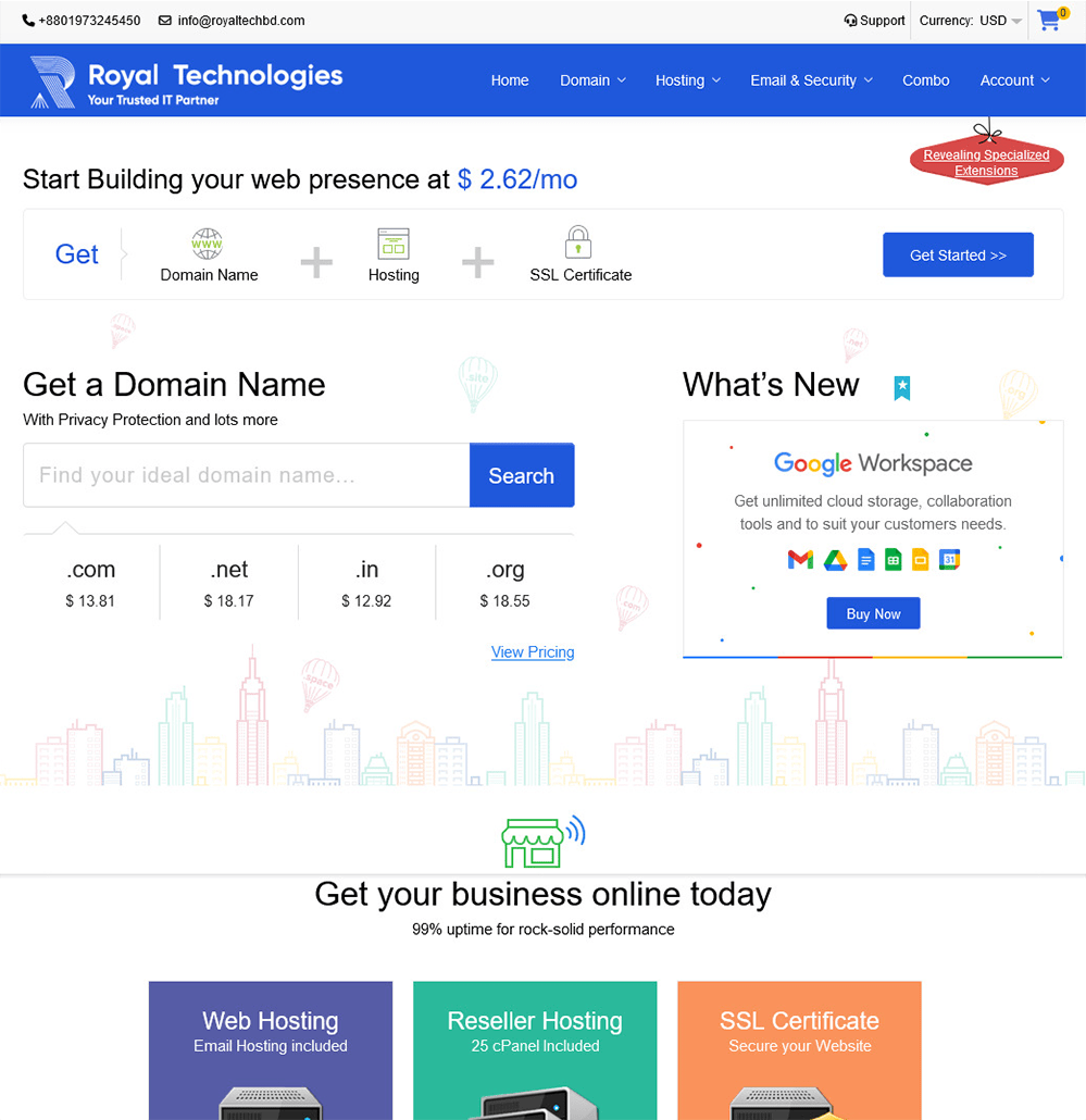Royal Blue Supersite2 Theme