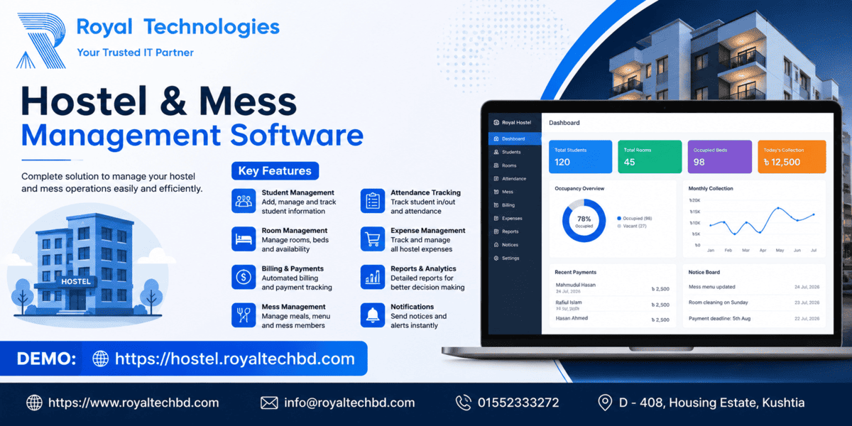 Hostel & Mess management software